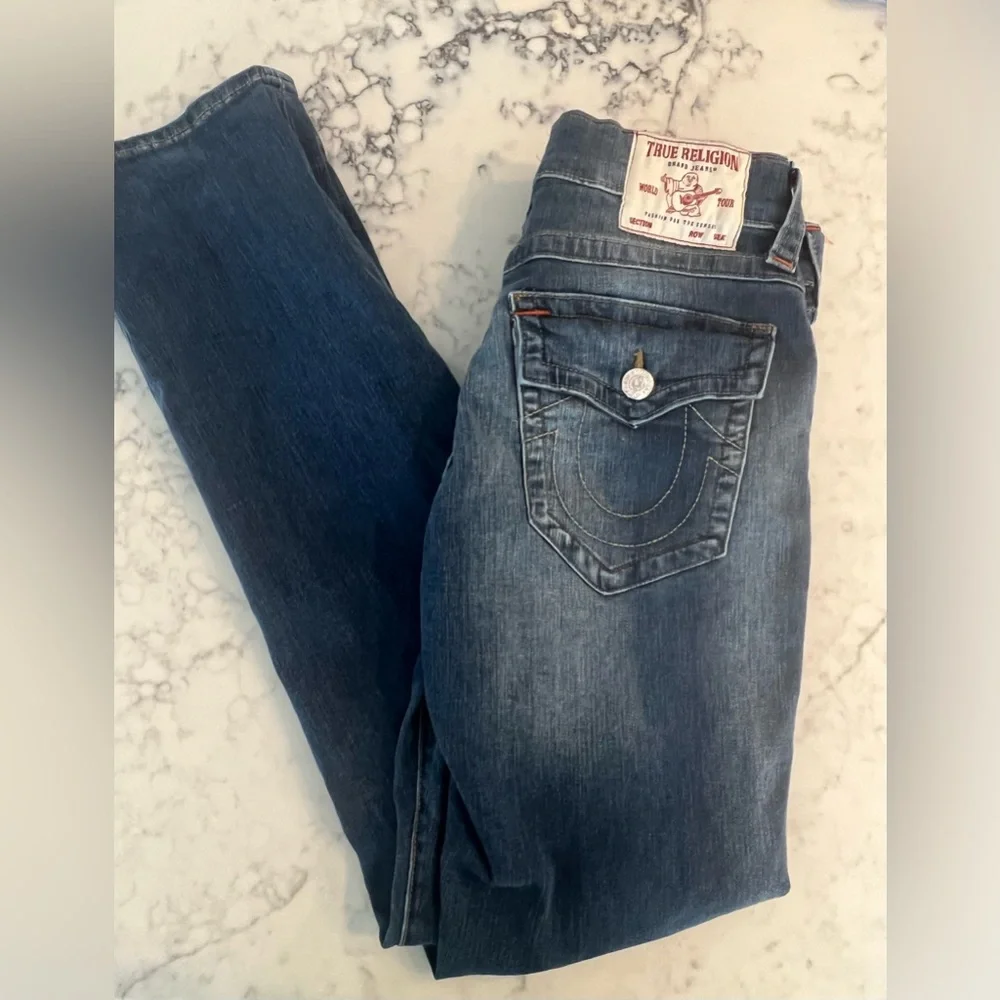 True Religion Ricky Relaxed Straight 30x33 Stretch Flap Pocket EXCELLENT